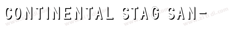 Continental Stag San字体转换